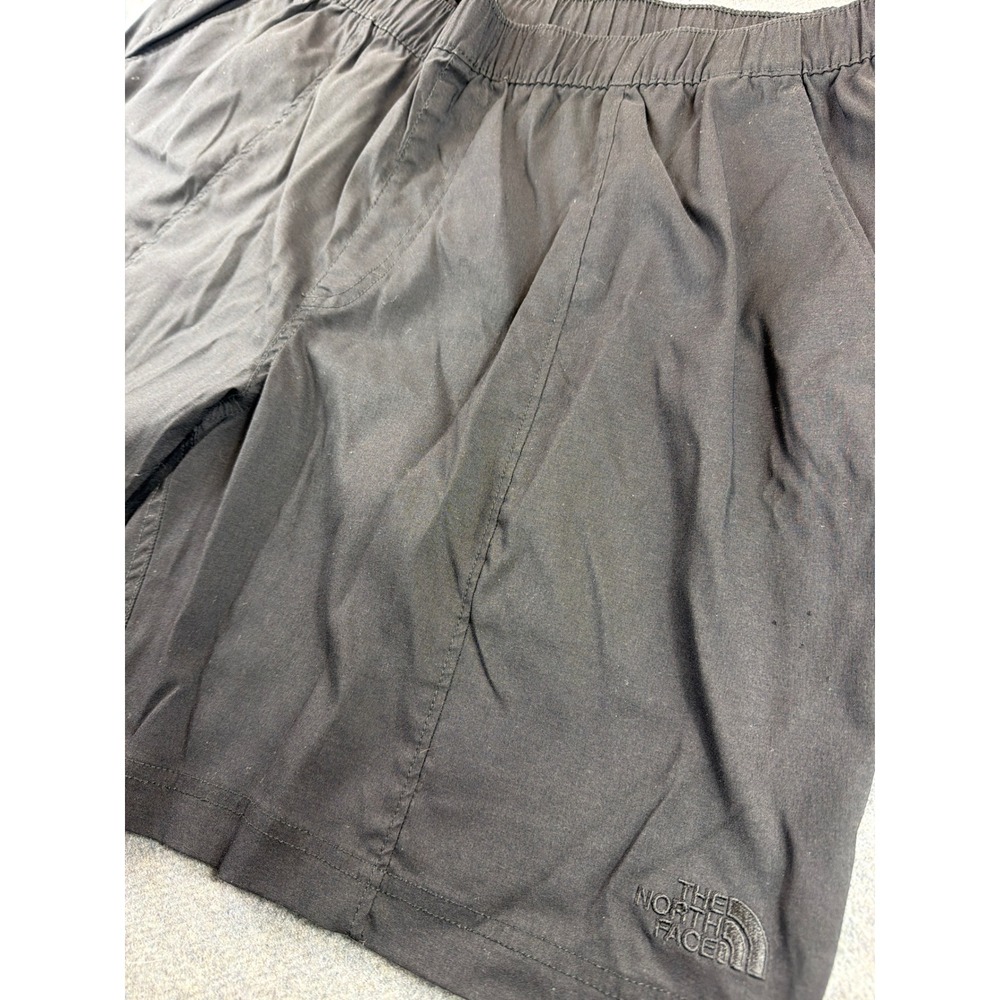 The North Face Shorts Mens XL Black Elastic Waist Hiking Nylon Stretch Quick Dry